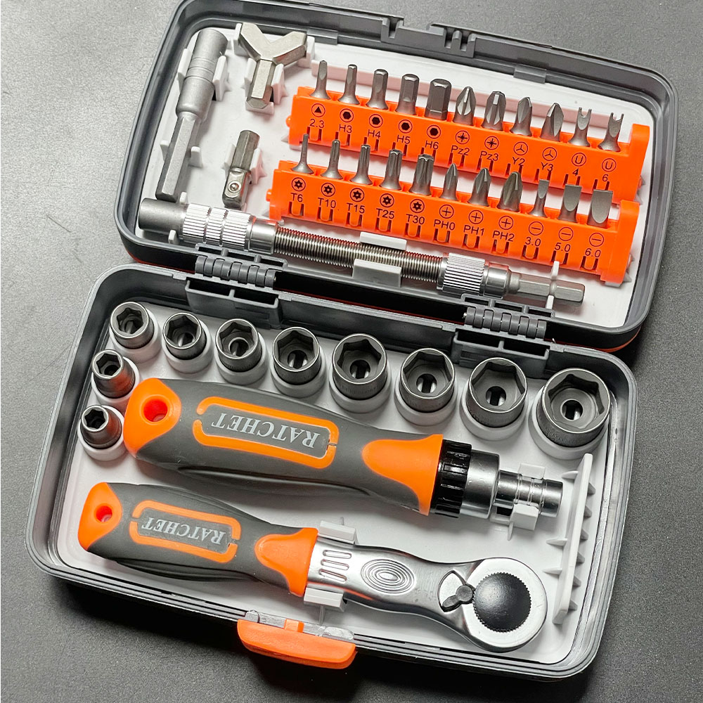 Power Tools Catalogue - Juego de destornilladores de trinquete que