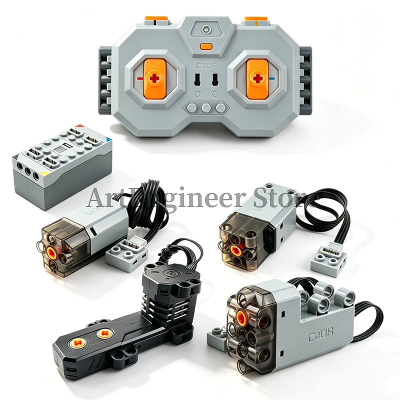 Power Tools Lego - Bloques de Construcción con Motor Servo