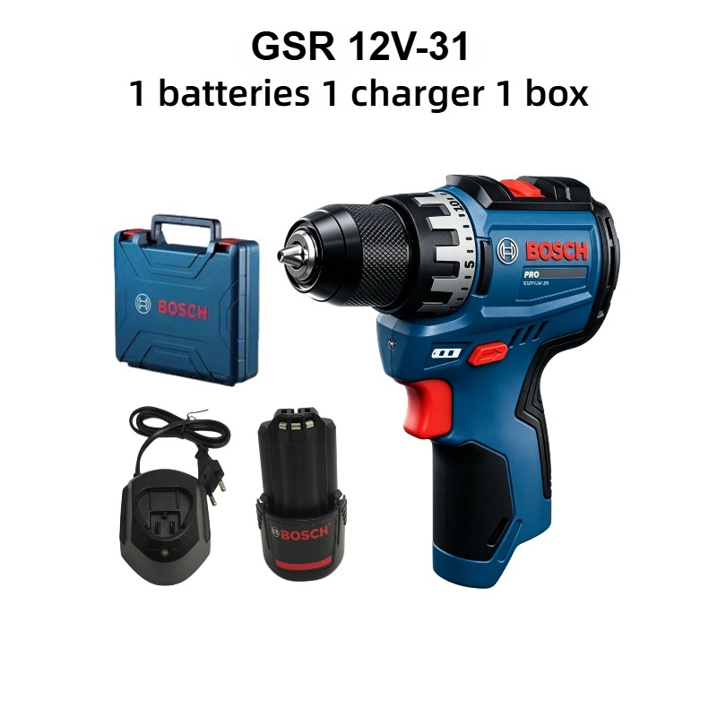 Power Tools Router - Taladro Inalámbrico Bosch Professional GSR 12V-31,