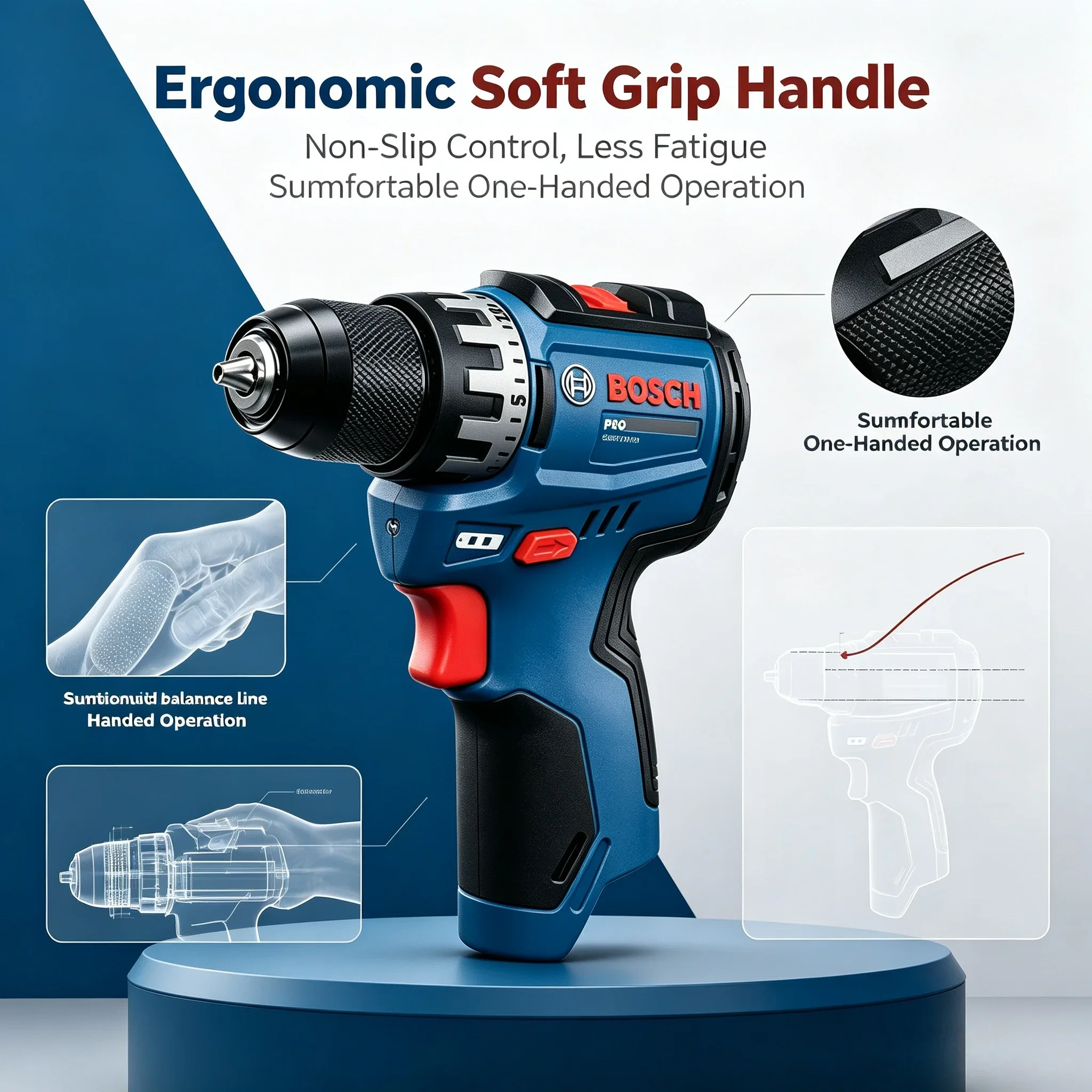 Power Tools Router - Taladro Atornillador Inalámbrico Profesional BOSCH GSR