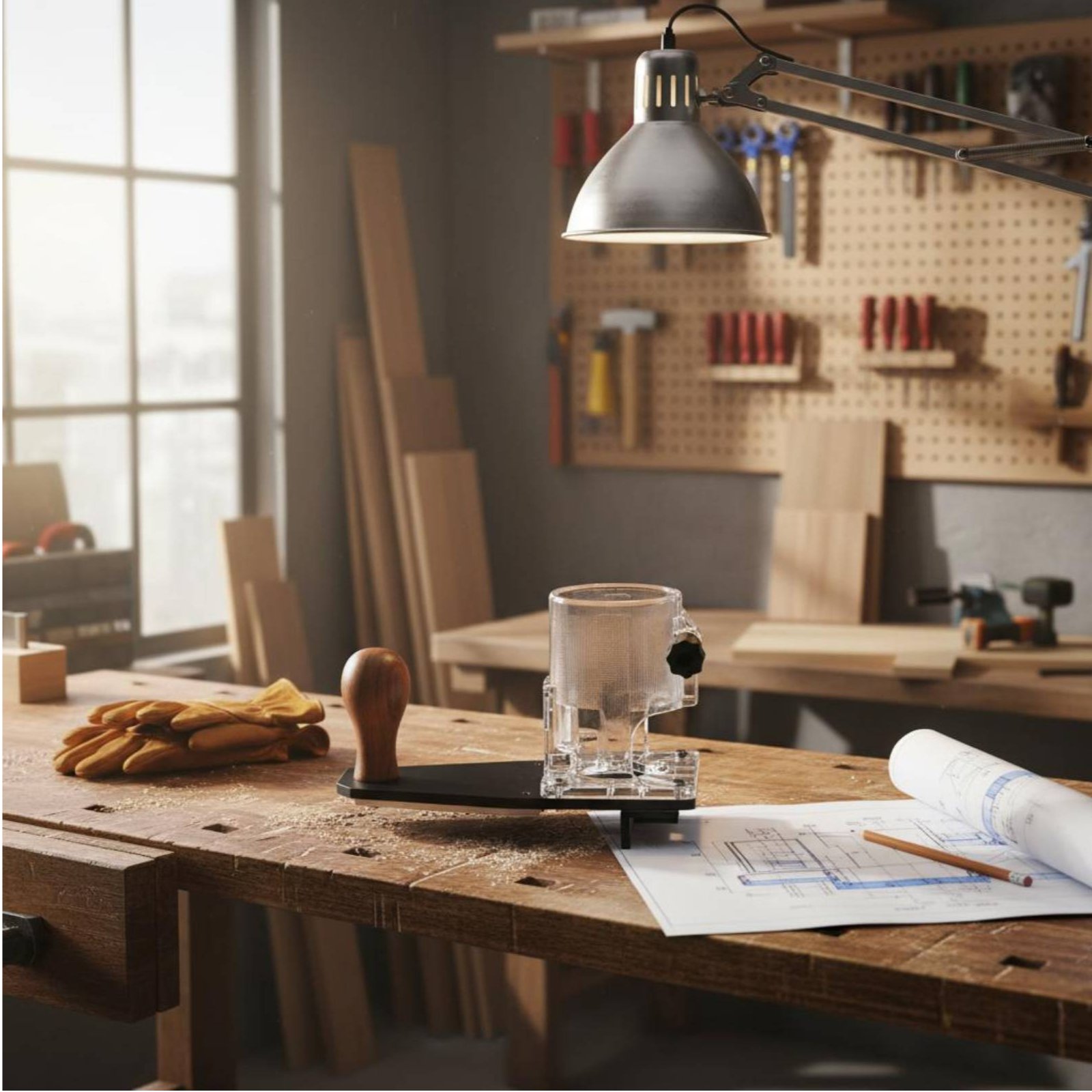 Base para recortar bordes, con - Power Tools Router reseña y precio