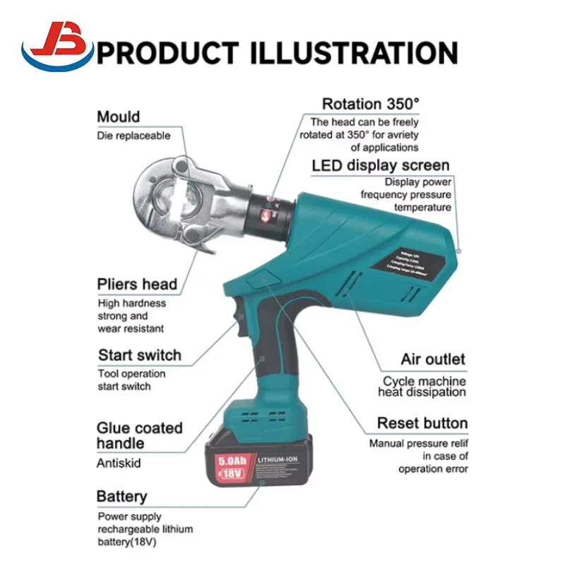 Herramienta de crimpado a bate - Power Tools Jb reseña y precio